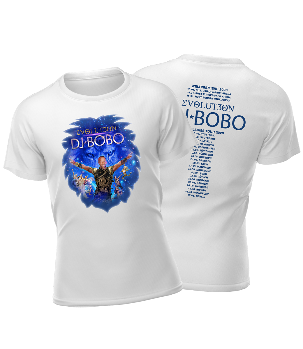 DJ BOBO EVOLUT30N Tour-Shirt weiß