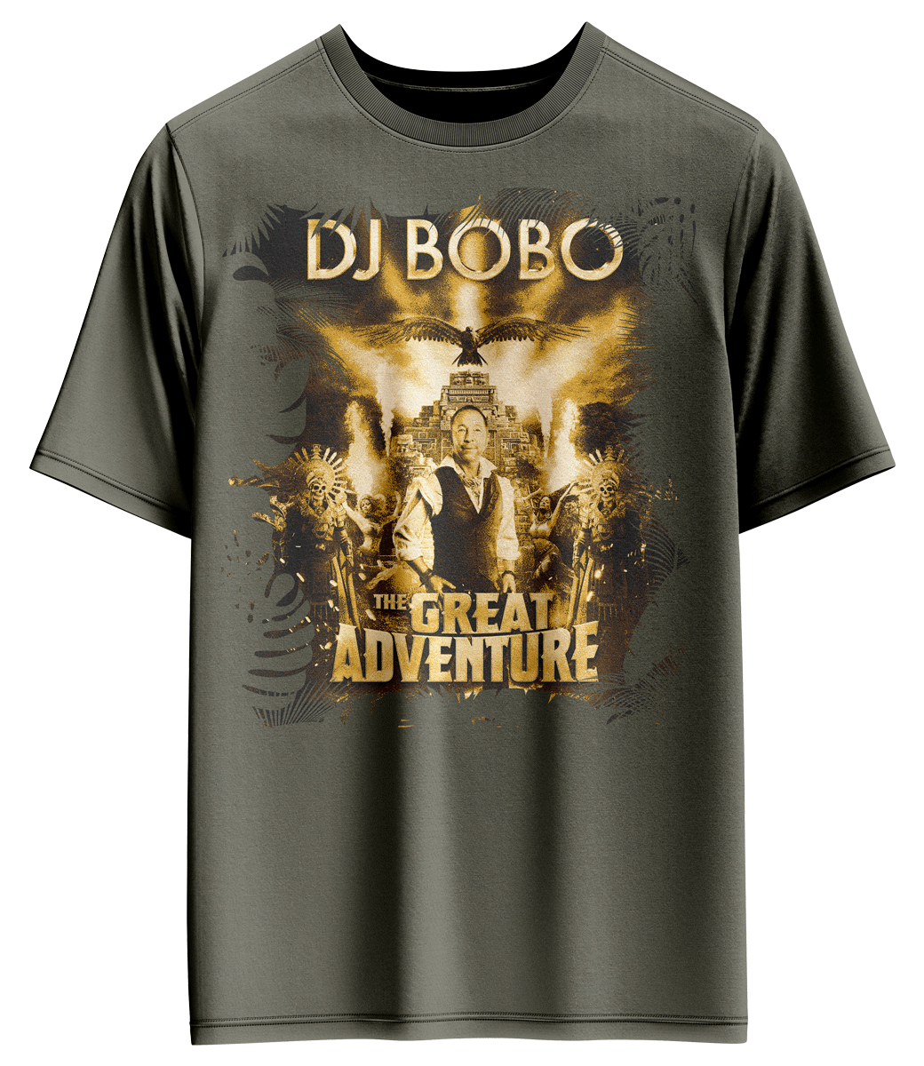 DJ BOBO Tourshirt Great Adventure grün