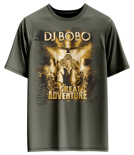 DJ BOBO Tourshirt Great Adventure grün