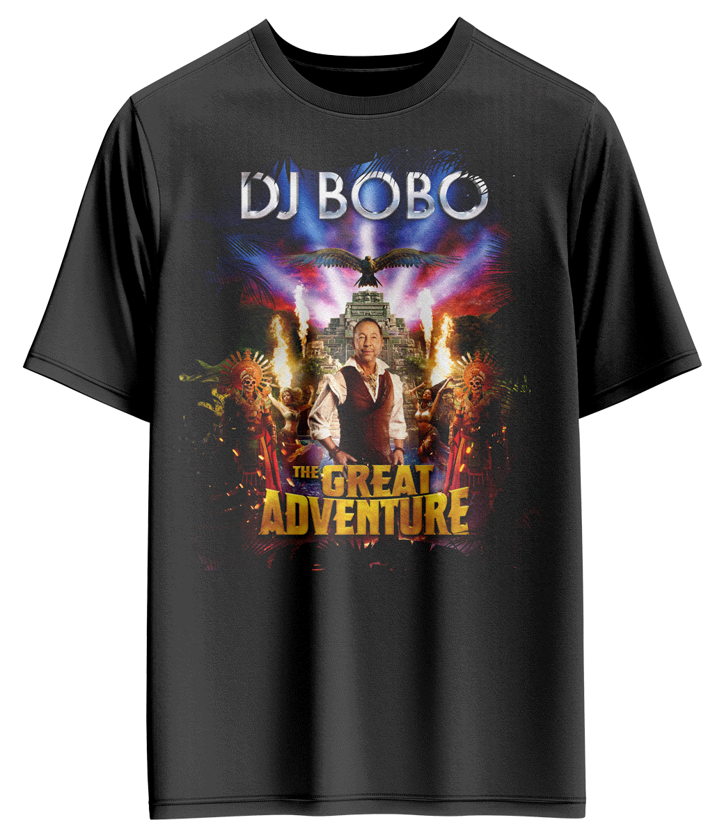 DJ BOBO Tourshirt Great Adventure schwarz