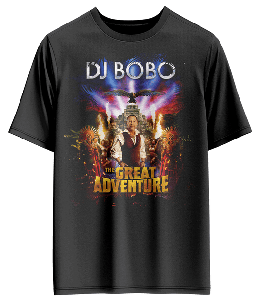 DJ BOBO Tourshirt Great Adventure schwarz