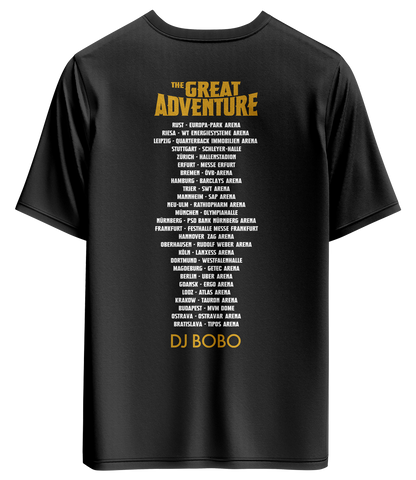 DJ BOBO Tourshirt Great Adventure schwarz