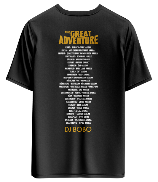 DJ BOBO Tourshirt Great Adventure schwarz