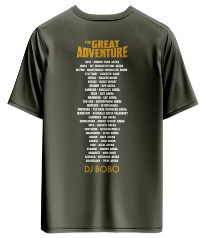 DJ BOBO Tourshirt Great Adventure grün