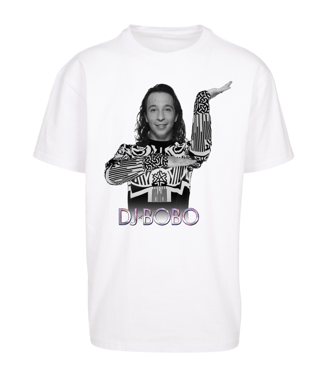 DJ Bobo T-Shirt Retro weiß