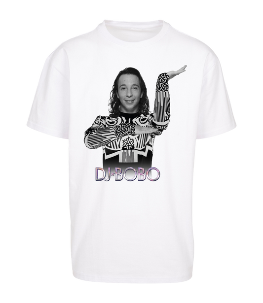 DJ Bobo T-Shirt Retro weiß